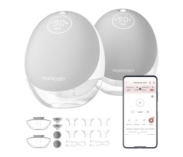 MOMCOZY Laktator M9, podwójny, szary, 150ML - 1595078 - zdjęcie